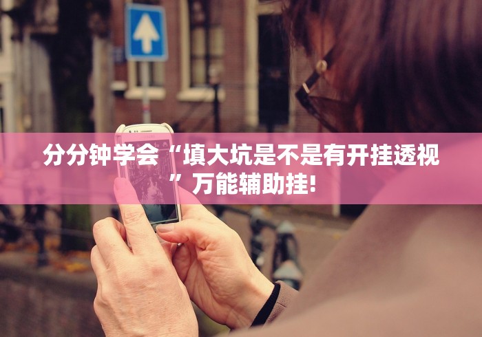 分分钟学会“填大坑是不是有开挂透视”万能辅助挂!