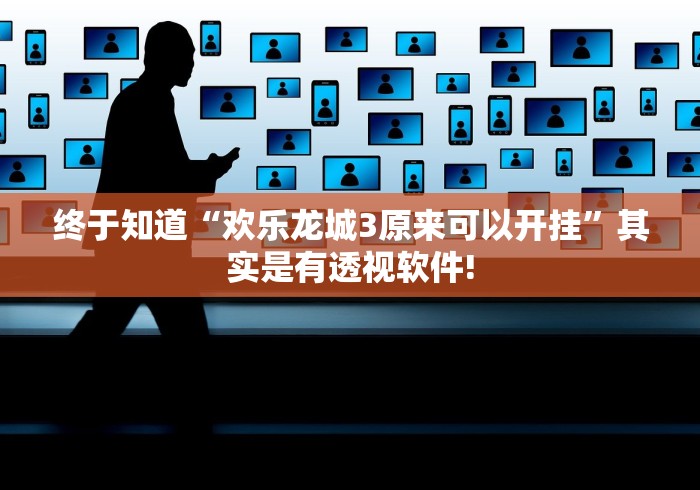 终于知道“欢乐龙城3原来可以开挂”其实是有透视软件!