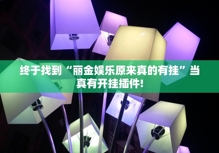 终于找到“丽金娱乐原来真的有挂”当真有开挂插件!