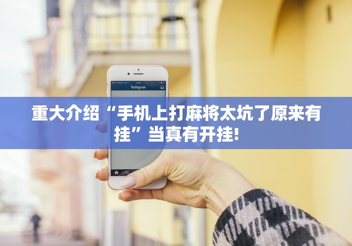 重大介绍“手机上打麻将太坑了原来有挂”当真有开挂! 重大介绍“手机上打麻将太坑了原来有挂”当真有开挂!