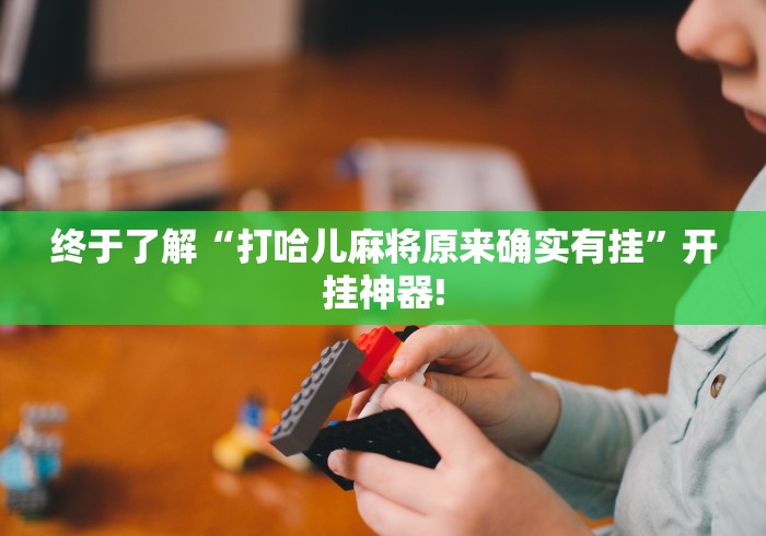 终于了解“打哈儿麻将原来确实有挂”开挂神器! 终于了解“打哈儿麻将原来确实有挂”开挂神器!