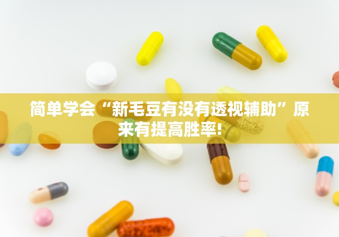 简单学会“新毛豆有没有透视辅助”原来有提高胜率!
