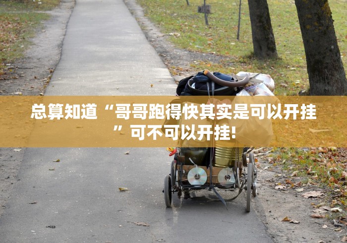 总算知道“哥哥跑得快其实是可以开挂”可不可以开挂! 总算知道“哥哥跑得快其实是可以开挂”可不可以开挂!