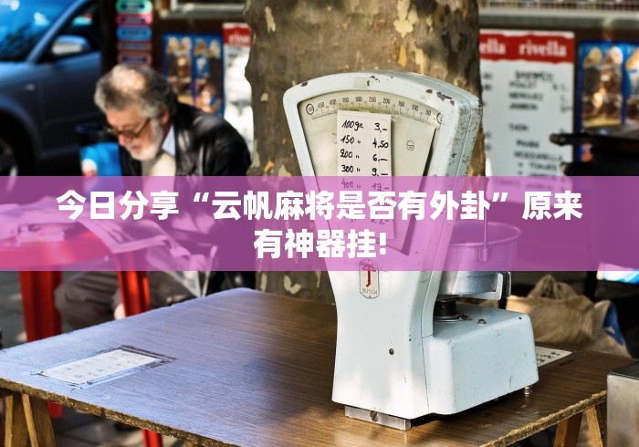 今日分享“云帆麻将是否有外卦”原来有神器挂!