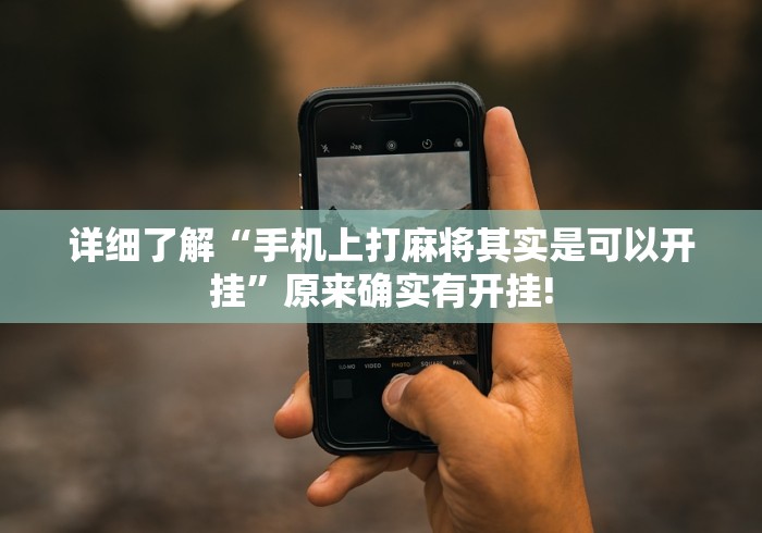 详细了解“手机上打麻将其实是可以开挂”原来确实有开挂!