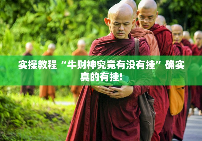 实操教程“牛财神究竟有没有挂”确实真的有挂!
