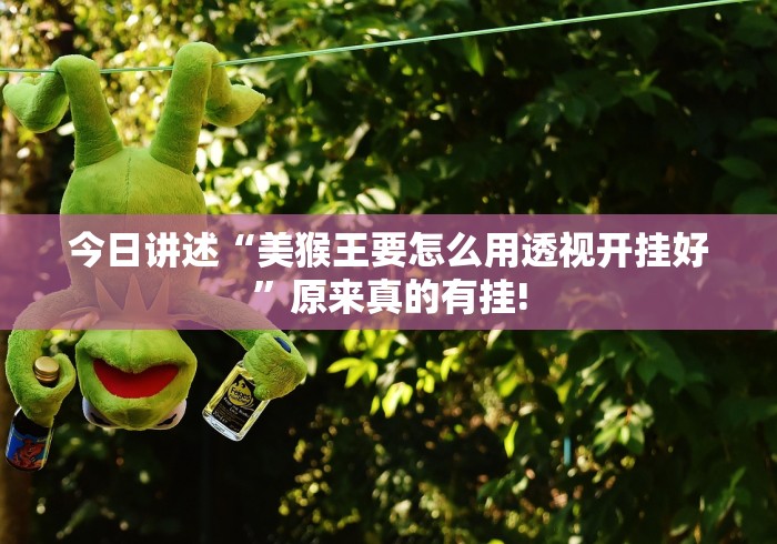 今日讲述“美猴王要怎么用透视开挂好”原来真的有挂!