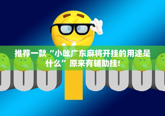 推荐一款“小吆广东麻将开挂的用途是什么”原来有辅助挂!
